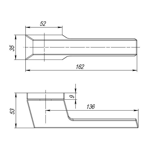 Ручка дверная PUNTO K.QSL52.TITAN BL-24 черный