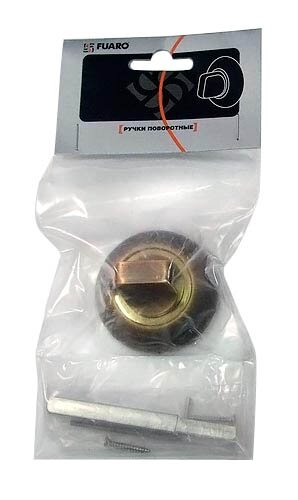 Ручка поворотная FUARO BKW8 RM-SG/GP-4 Матовое золото/золото