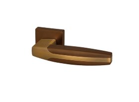 Ручка дверная ARMADILLO ARC USQ2 BB/SBB-17 Коричневая бронза/матовая коричневая бронза