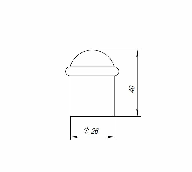 Ограничитель напольный PUNTO DS PF-40 CF-17 кофе