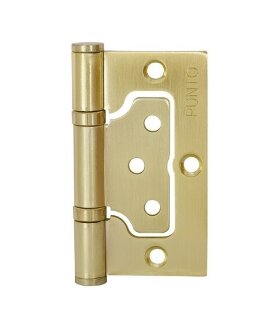 Петля накладная без врезки PUNTO 200-2B 75x2,5 SB матовое золото