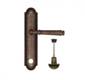 Дверная ручка на планке Fratelli Cattini FARFALLA WC-2 PL248-BA античная бронза
