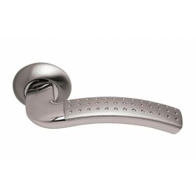 Ручка дверная ARCHIE Vela 59 S010 59HHP белый никель перфорация