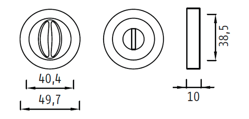 Завертка сантехническая Archie Genesis OL-20G BL. SILVER черненое серебро