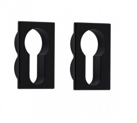 Накладка под цилиндр FORME CYL MINIMAL ROUND ЧЕРНЫЙ МАТОВЫЙ (QMT)