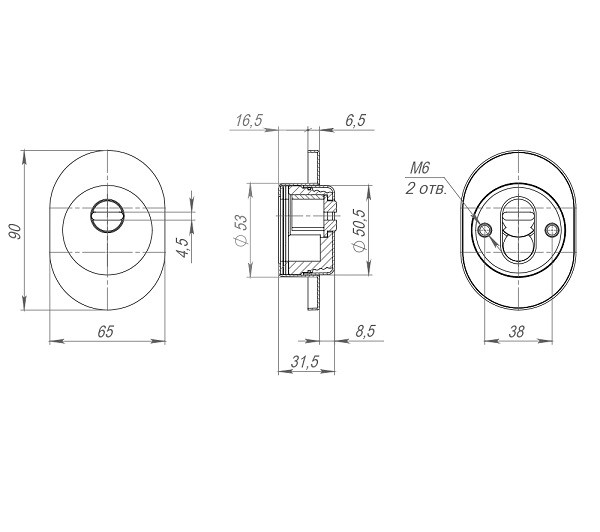 Броненакладка FUARO DEF.RLR/R.4825 CP-8 хром