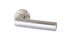 Ручка дверная ARMADILLO CUBE URB3 SN/CP-3 Матовый никель/хром