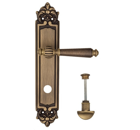 Дверная ручка на планке Fratelli Cattini MARANI WC-2 PL96-BY матовая бронза