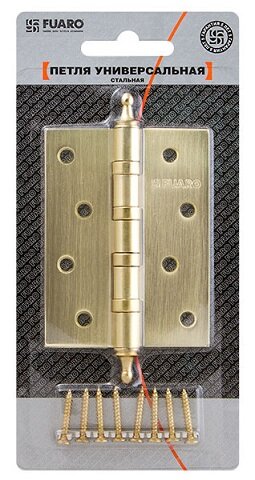 Петля универсальная FUARO 4BB/A/BL 100x75x2,5 АС медь