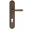 Дверная ручка на планке Fratelli Cattini TOSCANA CYL PL288-BA античная бронза