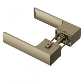 Ручка дверная Tupai Big Line 4084 5REP-208 с блокировкой левая матовое золото