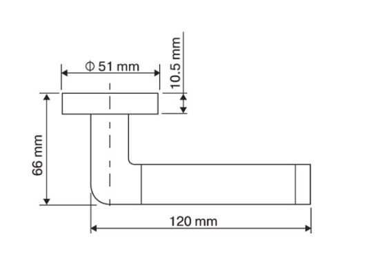 Ручка дверная RENZ INDH 19-08 SN/NP Тренто никель матовый/никель блестящий