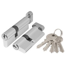 Цилиндровый механизм с вертушкой AJAX AX102/70 mm (30+10+30) CP хром 5 кл.