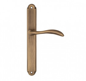 Дверная ручка на планке Fratelli Cattini LUCCIA PL01-BY матовая бронза