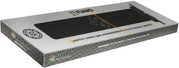 Корпус узкопрофильного замка с защелкой FUARO 153-20/85 CP хром