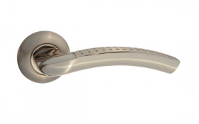 Ручка дверная PUERTO INAL 510-08 SN/NP Джелато никель матовый/никель блестящий