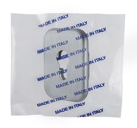 Накладка декоративная на цилиндр ARMADILLO ET-DEC SQ (ATC Protector 1) SC-14 Матовый хром