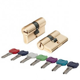 Цилиндровый механизм PUNTO MaxPro7000Key60mm(25+10+25) SSG сатинированное золото 7key