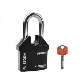 Замок навесной с удлиненной дужкой FUARO PL-STORM-3660 LS 4 key дисковый ключ