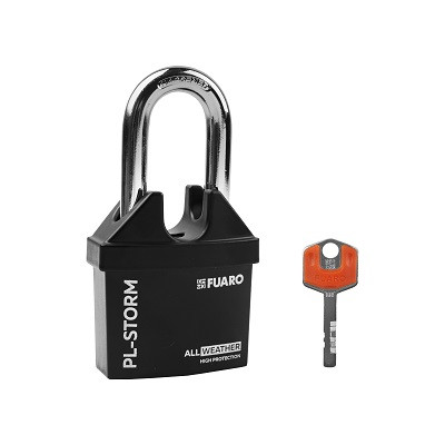 Замок навесной с удлиненной дужкой FUARO PL-STORM-3660 LS 4 key дисковый ключ