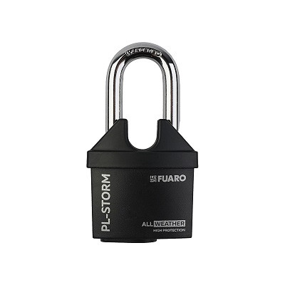 Замок навесной с удлиненной дужкой FUARO PL-STORM-3660 LS 4 key дисковый ключ