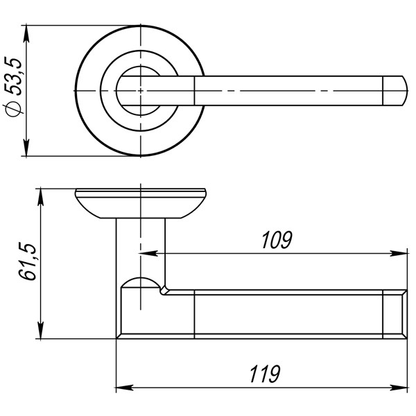 Ручка дверная AJAX POLO JR BL-24 черный