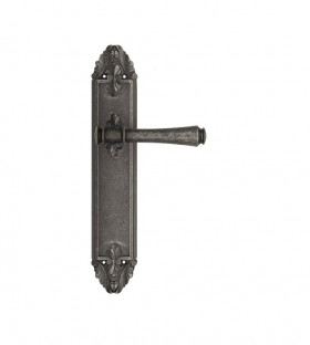 Дверная ручка на планке Venezia CALLISTO PL90 античное серебро