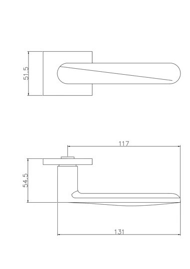 Ручка дверная ADDEN BAU LEDO S-522 BLACK черный