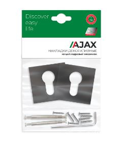 Накладка под цилиндр AJAX ET6.K.JS51 (ET JS) BL-24 черный