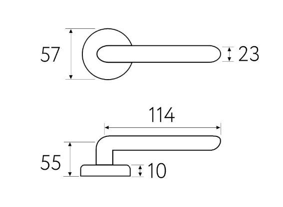 Ручка дверная Fratelli Cattini PICCO D8-IA античное серебро