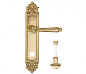 Дверная ручка на планке Fratelli Cattini MARANI WC-2 PL96-OLV полированная латунь