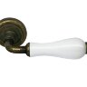 Ручка дверная MORELLI LUXURY CERAMICA CC-3 OBA/CHAMP античная бронза/шампань