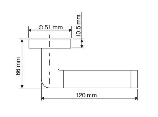 Ручка дверная TIXX INDH 209-08 SN/NP Данте никель матовый/никель блестящий