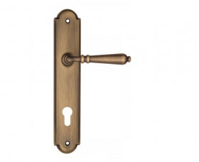 Дверная ручка на планке Fratelli Cattini NAPOLI CYL PL257-BY матовая бронза