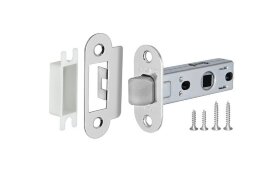 Защелка врезная FUARO PLASTIC P22-45-25 CP хром