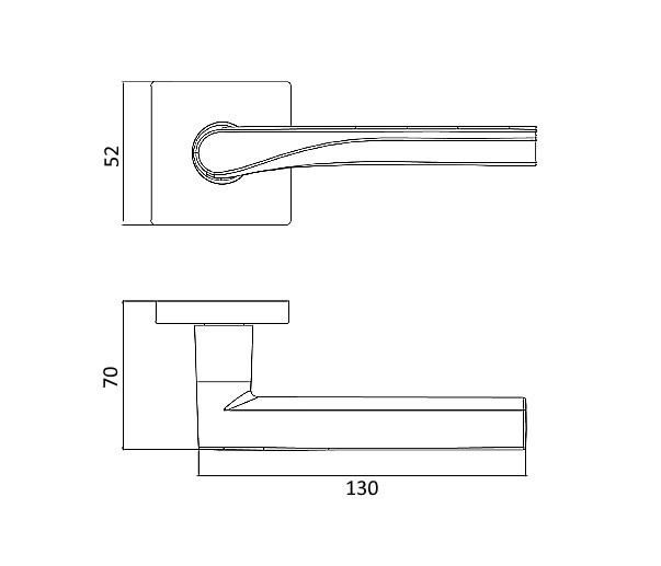 Ручка дверная ARCHIE LIGERO 71 IMP. GOLD императорское золото