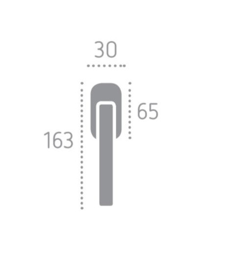 Оконная ручка FORME А0219 ELETTRA МАТОВЫЙ ХРОМ