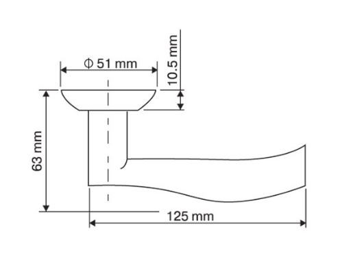 Ручка дверная RENZ INDH 20-08 SN/NP Белуччи никель матовый/никель блестящий