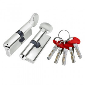 Цилиндровый механизм с вертушкой FUARO  D-PRO5002-8Knob80(40+10+30) CP хром