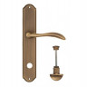 Дверная ручка на планке Fratelli Cattini LUCCIA WC-2 PL02-BY матовая бронза