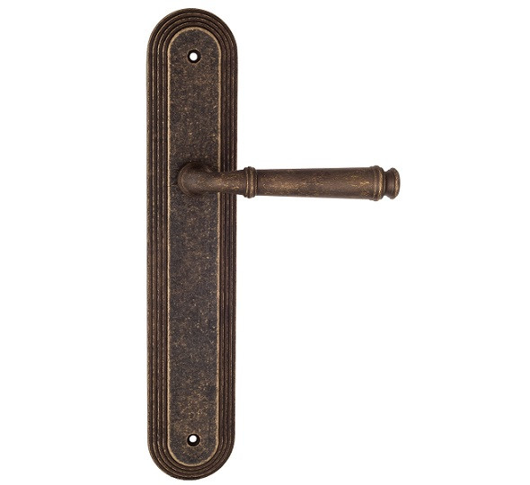 Дверная ручка на планке Fratelli Cattini FARFALLA PL288-BA античная бронза
