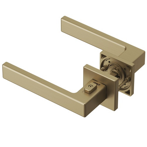 Ручка дверная Tupai 4275 5SQP-208 с блокировкой левая матовое золото