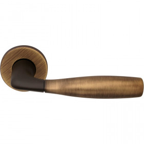 Ручка дверная FADEX FORME 280R Philip2 Матовая бронза/бронза