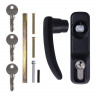 Ручка накладная FUARO AP.H-136 для узкопрофильных дверей с фиксацией ключом для моделей 1700В и 1700С