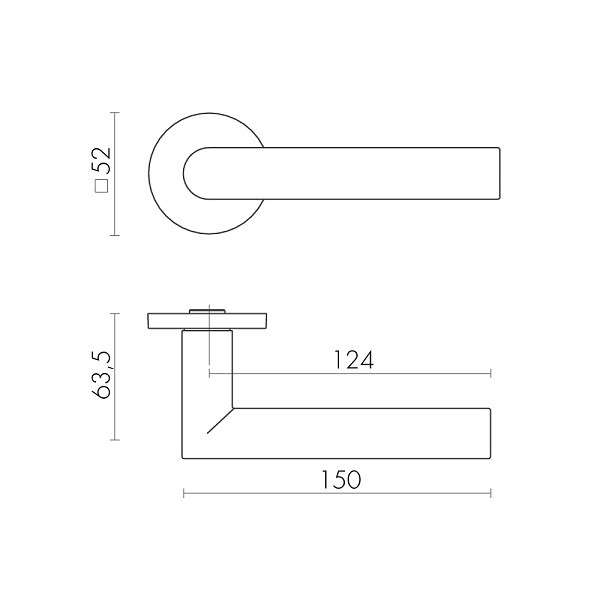 Ручка дверная FUARO K.SLR52.BARREL BL-24 черный