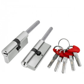 Цилиндровый механизм со штоком FUARO D-PRO5007 Tang 75 w/k (40+10+25) CP хром