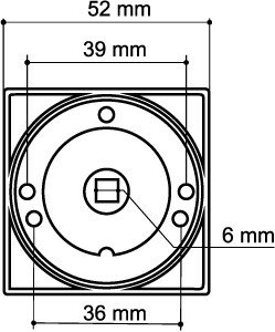 Ручка поворотная ARMADILLO WC-BOLT BK6/SQ-21SN/CP-3 матовый никель/хром