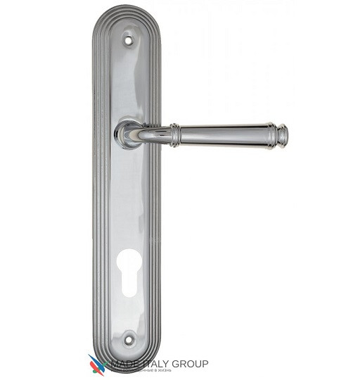 Дверная ручка на планке Fratelli Cattini FARFALLA CYL PL288-CR полированный хром
