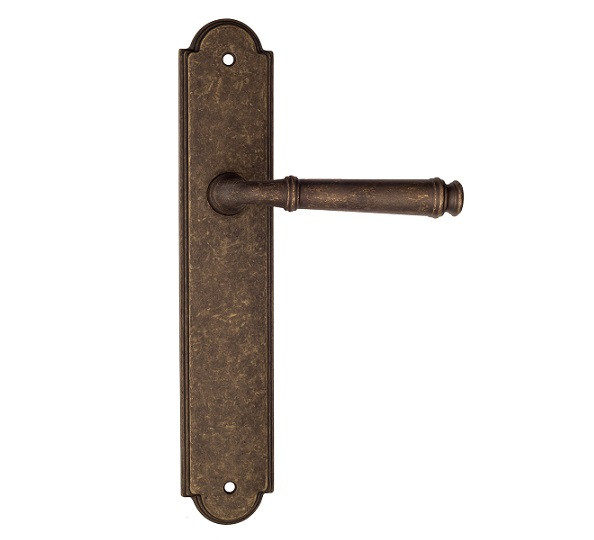 Дверная ручка на планке Fratelli Cattini FARFALLA PL257-BA античная бронза