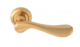 Ручка дверная MELODIA 119V Mira Полированная латунь